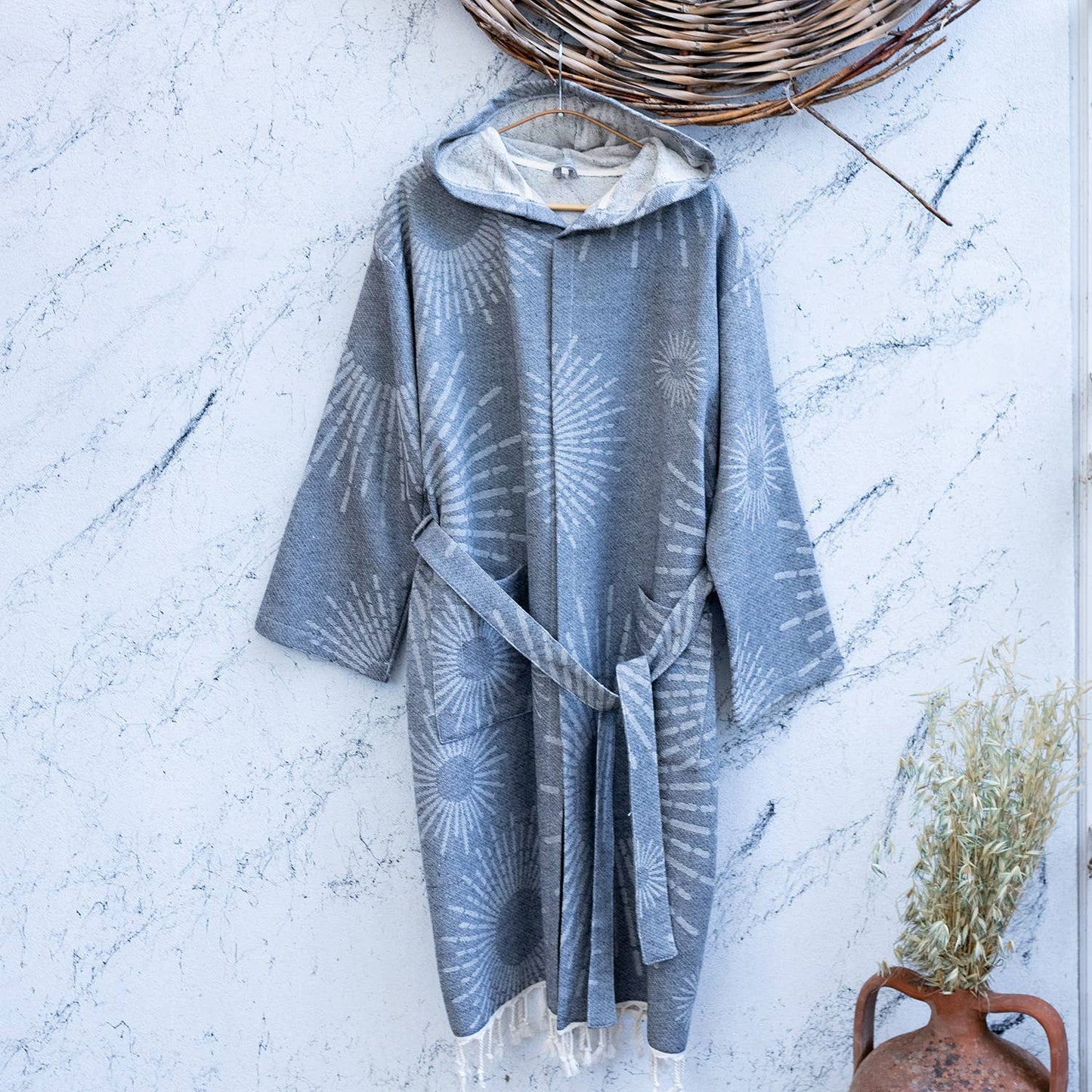 Turkish cotton light weight bathrobe