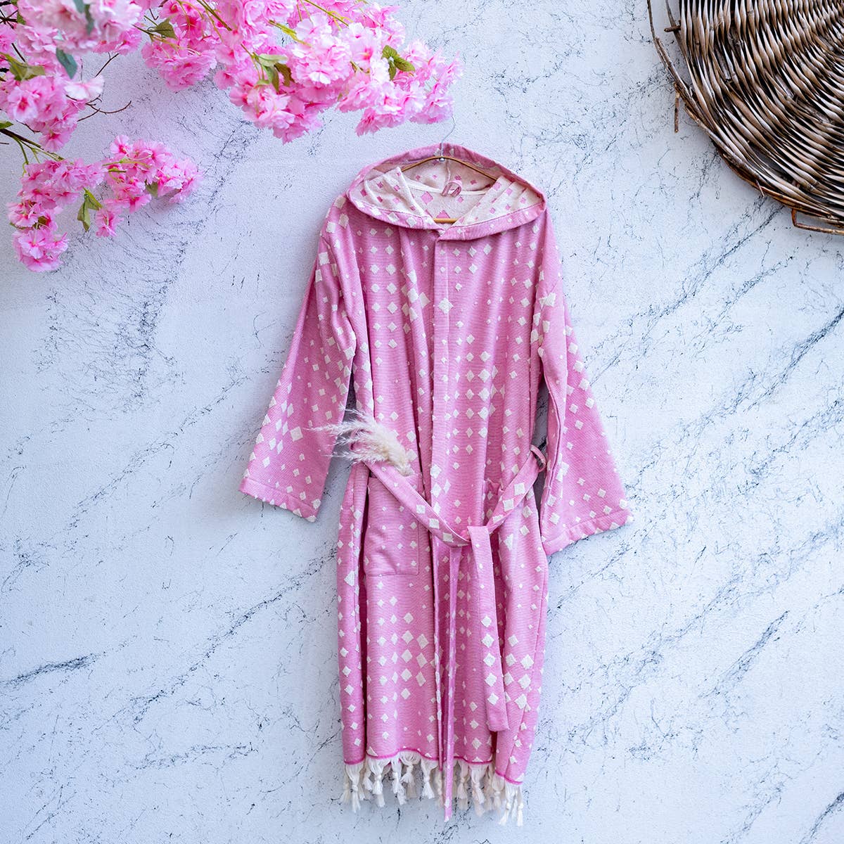 Turkish cotton light weight bathrobe