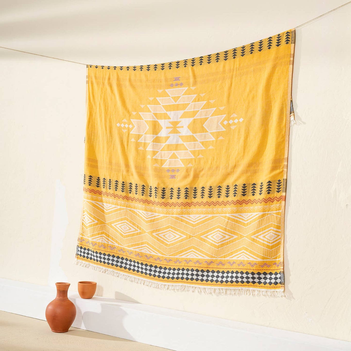 Cotton Throw Blanket Home Decor Farmhouse Cover