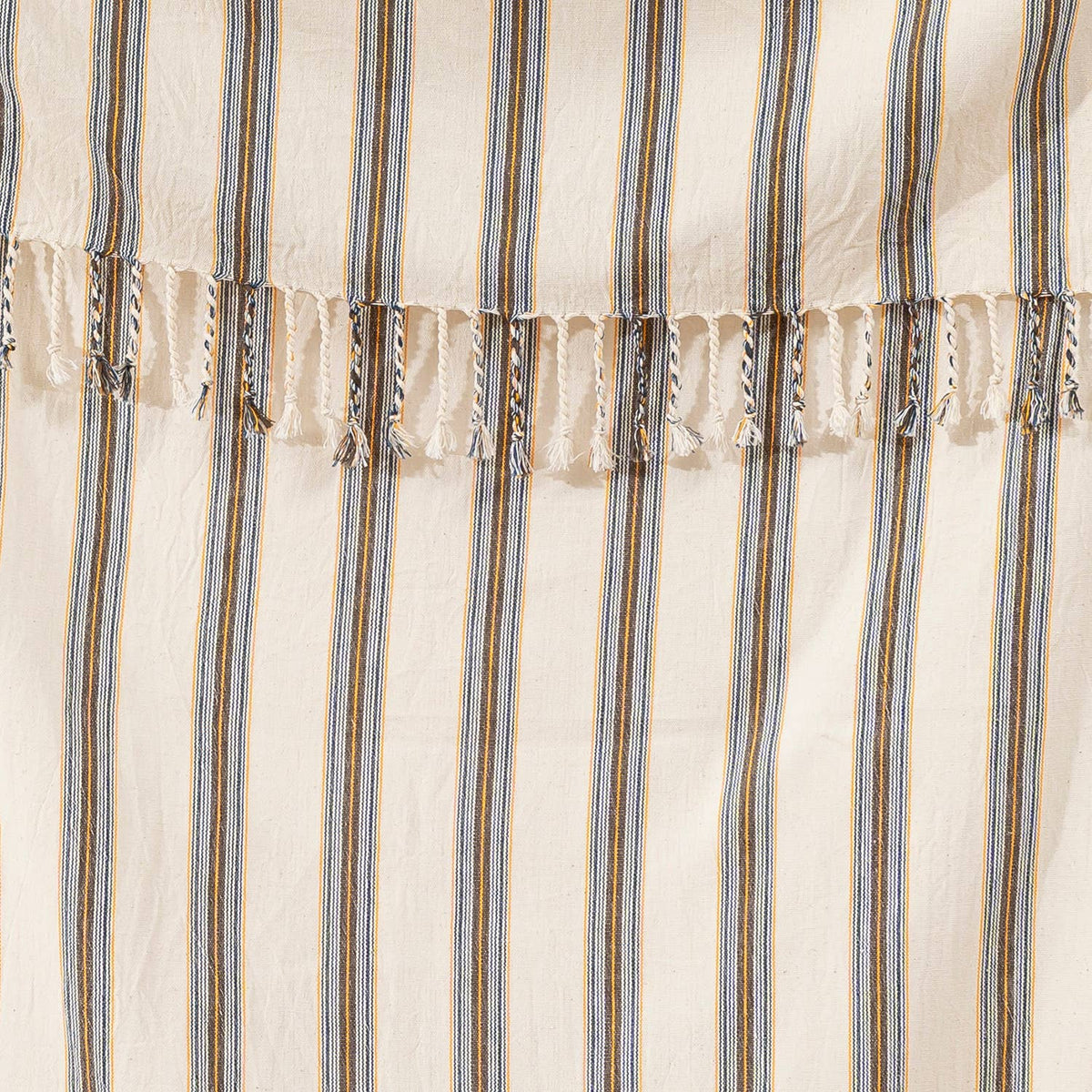Premium rustic Turkish beach towel in a grey ticking stripe | Kikoya