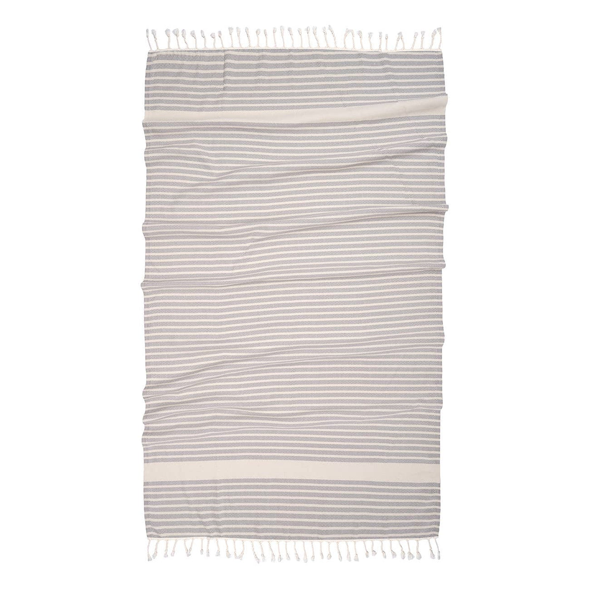 Midas Turkish beach towel in fine basket weave, 33x66 in | Kikoya