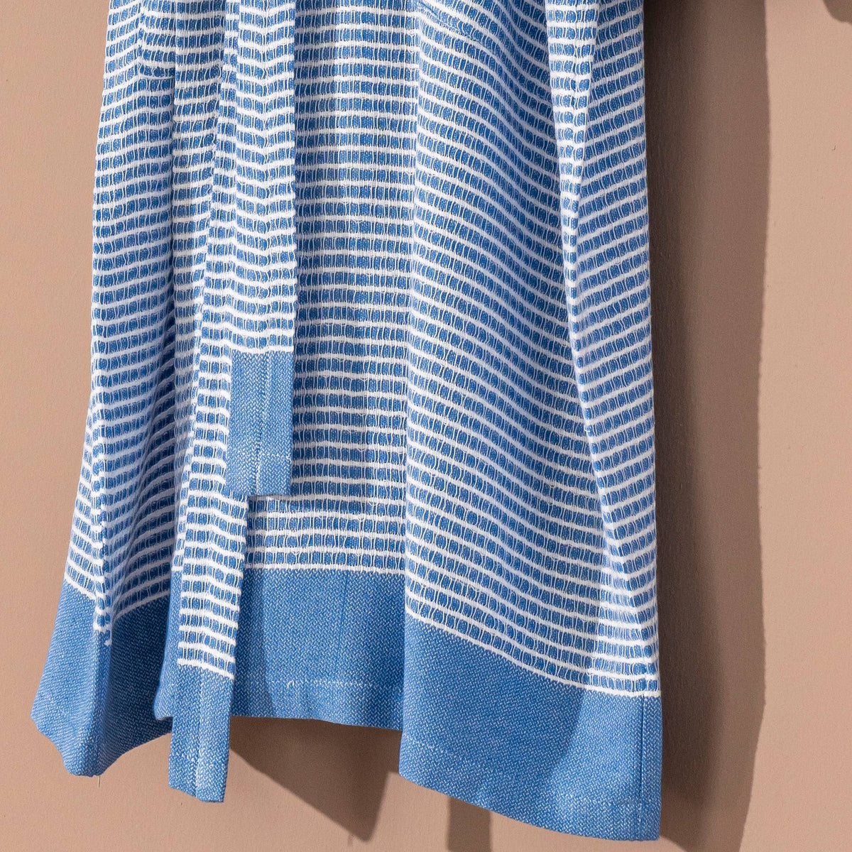 Harmony waffle Turkish bathrobe – kimono, fringed hem | Kikoya