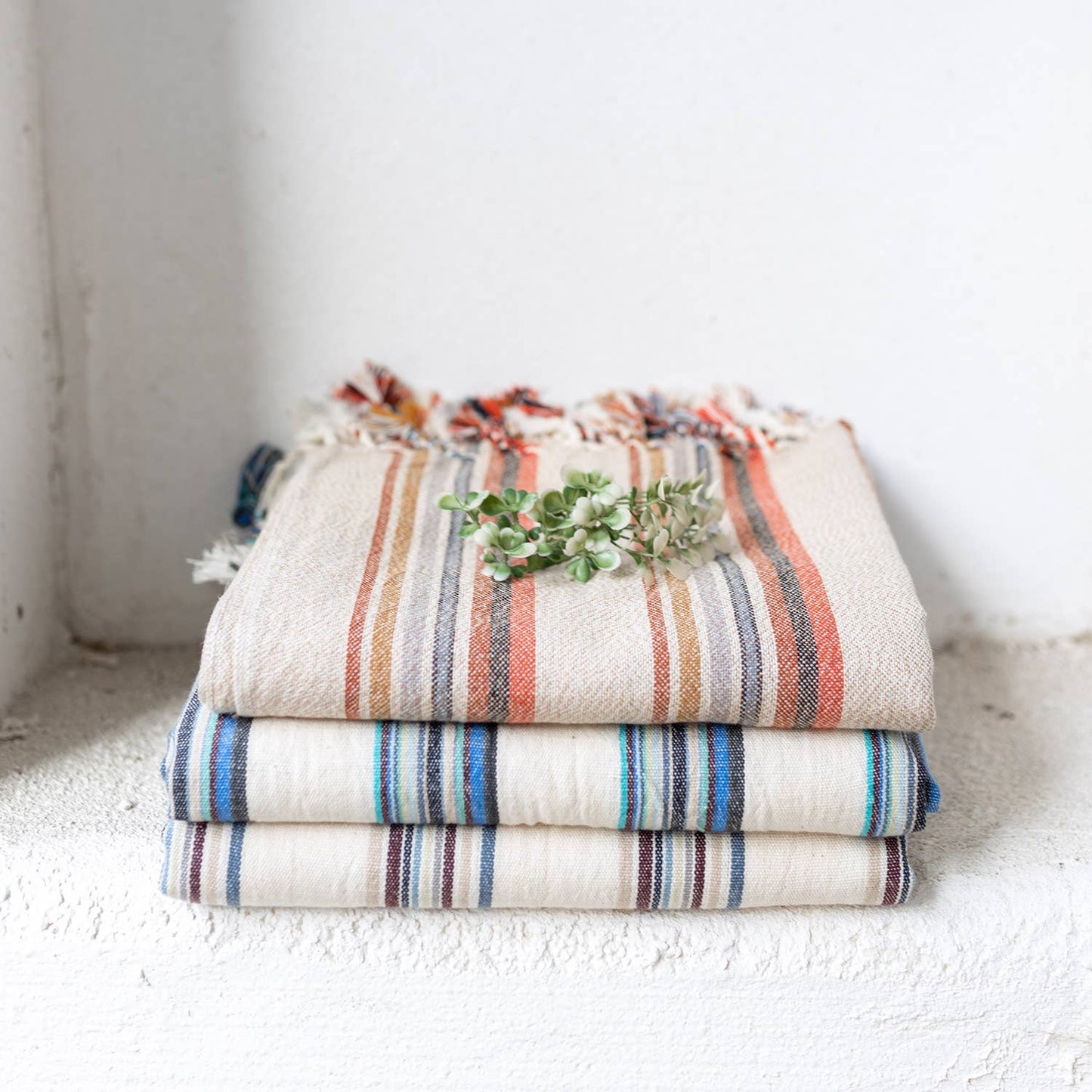Bath Beach Towels Mid Weight Rustic Vintage Feel Pre-Washed