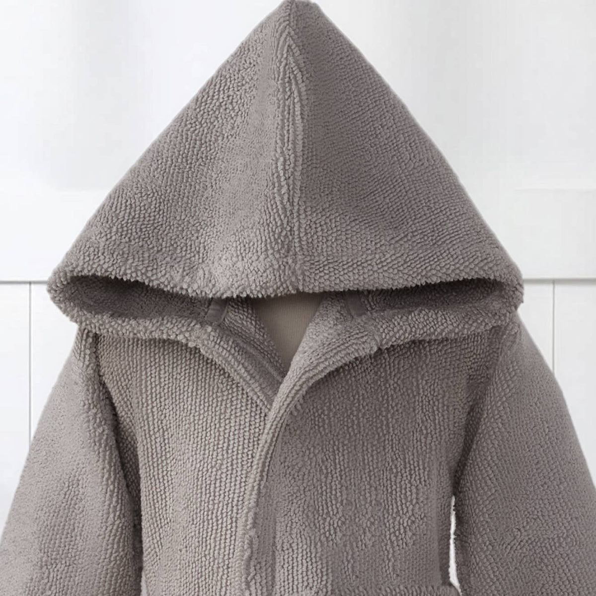 Pompom kids Turkish bathrobe – hooded, ages 5-8 | Kikoya