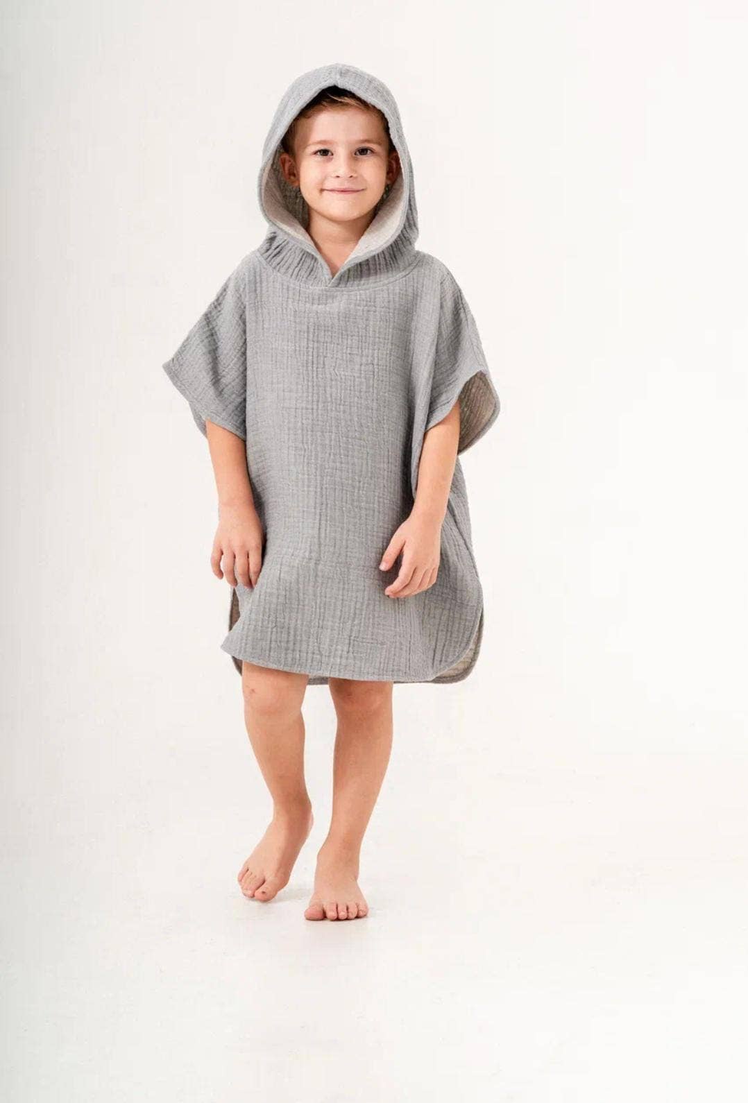 Baby & Toddler Hooded Towel Poncho – Ages 0-3, alternate view | Kikoya