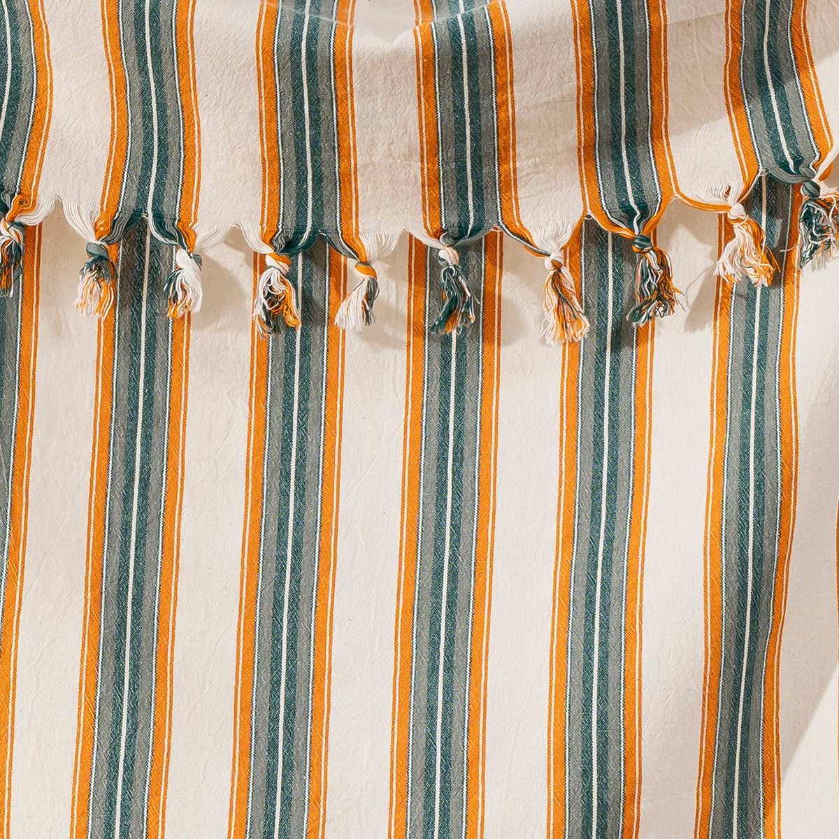 Hammam Turkish Peshtemal Towel – Orange Stripe, 100% Cotton