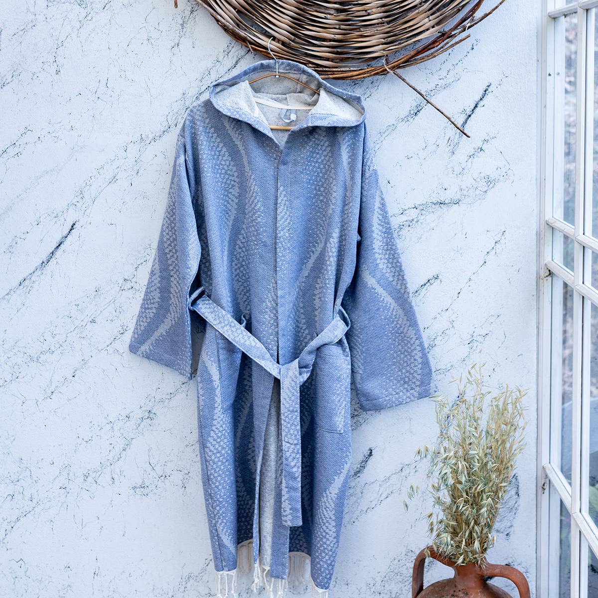 Turkish cotton light weight bathrobe